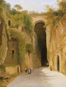 Crypta Napoletana，位于Posillipo山下，那不勒斯，1840年