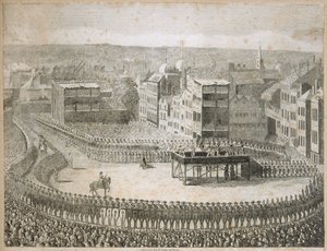 1745年处决反叛的领主》，伦敦塔山，18世纪 作者 尼尔和斯托克利