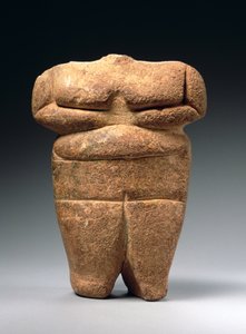 新石器时代的人物，希腊，公元前4500至4000年（石灰石）