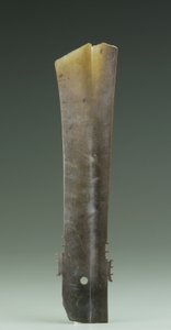 叉凿（zhang），齐家文化，公元前2500年至2000年（玉）