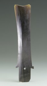 收割刀（胡），齐家文化，公元前2500年至2000年（玉） 作者 新石器时代中文学校