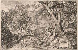 黄金时代 作者 Nicolaes de Bruyn 之后的荷兰 17 世纪，亚伯拉罕 Bloemaert 之后
