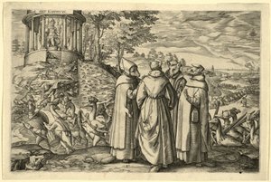 阿尔瓦公爵在布里埃尔（Brielle）失败的寓言，1580年 作者 荷兰语学校