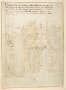 Cotton Julius E. IV, art.6，"Beauchamp Pageants"，约 1483 年（牛皮纸上的墨迹） 作者 荷兰语学校