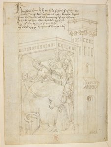 Cotton Julius E. IV, art.6，"Beauchamp Pageants"，约 1483 年（牛皮纸上的墨迹） 作者 荷兰语学校