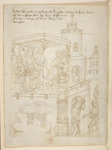 Cotton Julius E. IV, art.6，"Beauchamp Pageants"，约 1483 年（牛皮纸上的墨迹） 作者 荷兰语学校