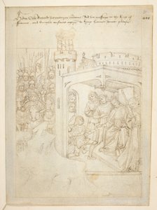 Cotton Julius E. IV, art.6，"Beauchamp Pageants"，约 1483 年（牛皮纸上的墨迹） 作者 荷兰语学校