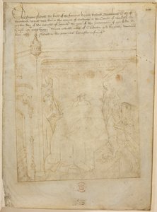 Cotton Julius E. IV, art.6，"Beauchamp Pageants"，约 1483 年（牛皮纸上的墨迹） 作者 荷兰语学校