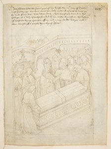 Cotton Julius E. IV, art.6，"Beauchamp Pageants"，约 1483 年（牛皮纸上的墨迹） 作者 荷兰语学校