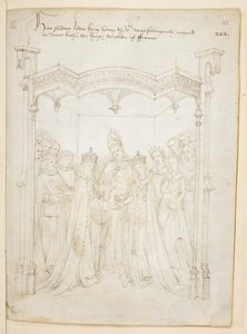Cotton Julius E. IV, art.6，"Beauchamp Pageants"，约 1483 年（牛皮纸上的墨迹） 作者 荷兰语学校