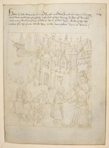 Cotton Julius E. IV, art.6，"Beauchamp Pageants"，约 1483 年（牛皮纸上的墨迹） 作者 荷兰语学校