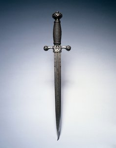 匕首，约1620-50（钢，带线夹） 作者 荷兰语学校