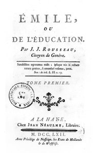 1762年Jean-Jacques Rousseau为Emile设计的主题 作者 荷兰语学校
