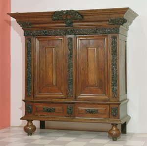 Kas，c.1675-1700（胡桃木和橡木） 作者 荷兰语学校