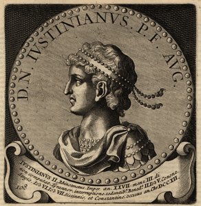 Portrait of Byzantine Emperor Justinian II.