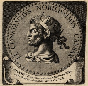 Portrait of Roman Emperor Constantius II. 作者 荷兰语学校