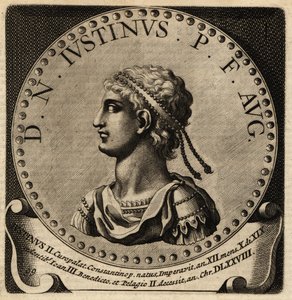 Portrait of Roman Emperor Justin II. 作者 荷兰语学校