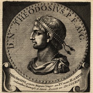 Portrait of Roman Emperor Theodosius I. 作者 荷兰语学校