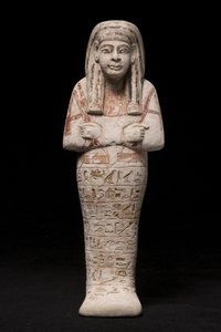 Ushabti为一个名叫Wia，Ramesside Period（石灰石）的女人 作者 新王国埃及