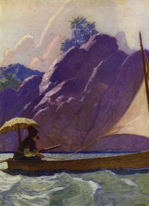 鲁滨逊漂流记插图（彩色石版画）