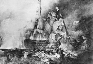 HMS胜利，英国军舰，c1805 作者 牛顿公司