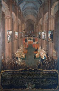 1545 年特伦特会议开幕式，细节 作者 尼科洛·多里加蒂（Niccolo Dorigati）