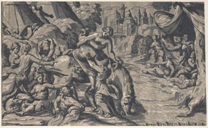The escape of Cloelia, 1540-50., 1540-50. 作者 尼可罗·维琴蒂诺