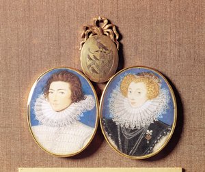 John Croker和他的妻子Frances 作者 尼古拉斯·希利亚德