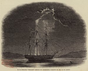HM Frigate Fisgard被Lightning击中 作者 尼古拉斯·马修斯·康迪