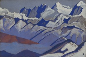 珠穆朗玛峰，1936年 作者 尼古拉斯·罗里奇