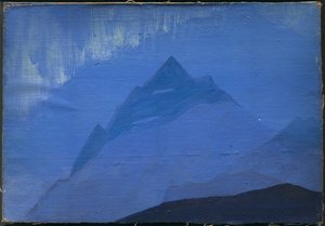 喜马拉雅山，雨，1933年 作者 尼古拉斯·罗里奇