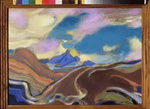 马赫迪。Oeuvre de Sviatoslav Nikolayevich Roerich (1904-1993), tempera et huile sur carton 作者 尼古拉斯·罗里奇