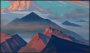 帐篷山，“圣山”系列，1933年 作者 Nicholas Roerich
