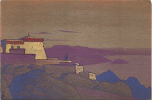 西藏，格鲁帕修道院，1936年 作者 尼古拉斯·罗里奇