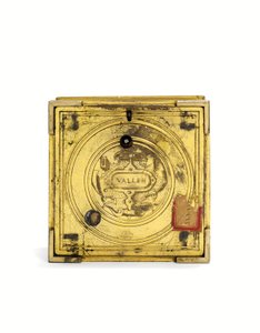 伊丽莎白一世en刻醒目的水平座钟，约1590年至1600年（镀金黄铜） 作者 尼古拉斯·巴林