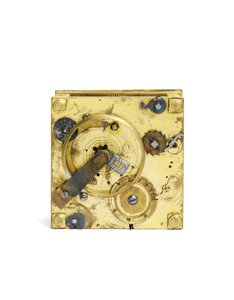 伊丽莎白一世en刻醒目的水平座钟，约1590年至1600年 作者 尼古拉斯·巴林