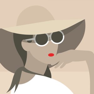 戴太阳帽的女子 作者 尼克·迪戈里