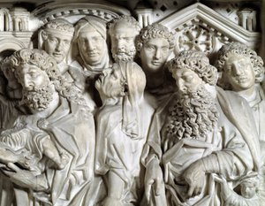 Presentation of Jesus to the Temple (Presentation of Jesus to the Temple) Nicola Pisano (1215/20-1278/84) (大理石讲坛) 1260 Baptistere Saint John of Pisa (Battistero san Giovanni di Pisa), 意大利 作者 尼古拉·皮萨诺（Nicola Pisano）