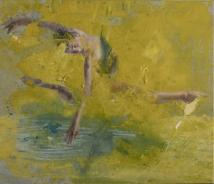 海上芭蕾舞女演员，2021 年（布面油画） 作者 尼古拉·普奇