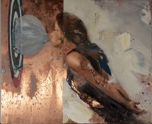 泡沫 IV》，2020 年（铜板油画） 作者 尼古拉·普奇