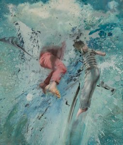 云的飞跃，2019（布面油画） 作者 尼古拉·普奇