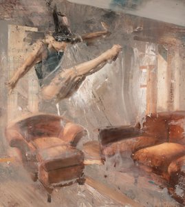 潜入沙发，2018（布面油画）