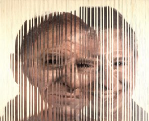 面部融合 III》，2007 年（布面油画，切割后贴在木板上）