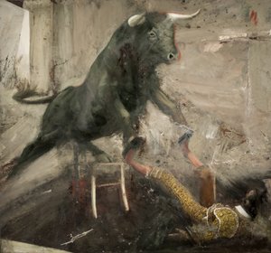 托罗椅和托罗罗，2017（布面油画） 作者 尼古拉·普奇