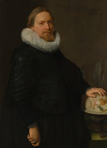 拿着天体球的人，1624年。 作者 尼古拉斯·埃利亚斯·皮克诺伊