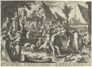 农民集市
Der Bouwren Kermis（物品上的标题） 作者 Hendrick Goltzius（拒绝归属）
