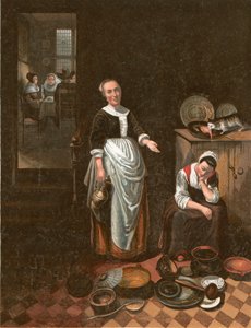 闲散的仆人 作者 尼古拉斯·梅斯（Nicolaes Maes）