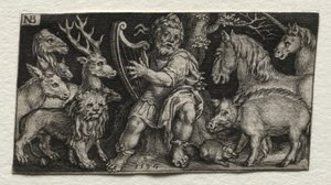 Orpheus迷人的动物，1594年。 作者 尼古拉斯·德·布鲁因