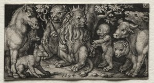 兽王，1594年。 作者 尼古拉斯·德·布鲁因