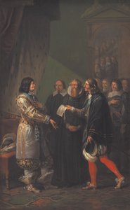 1660 年弗雷德里克三世被授予绝对君主制 作者 尼古拉·亚伯拉罕·阿比尔德加德